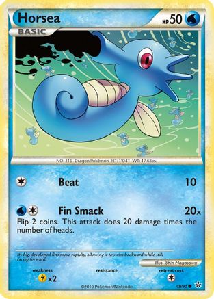 Horsea (49/95) Reverse Holofoil [Unleashed] - Common