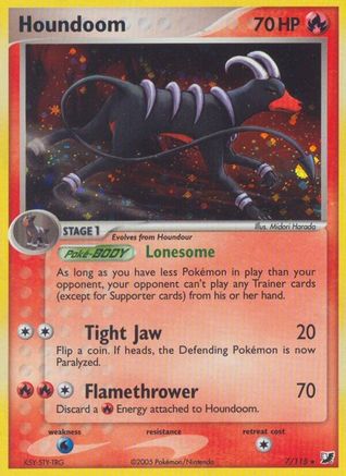 Houndoom (7/115) Reverse Holofoil [Unseen Forces] - Holo Rare