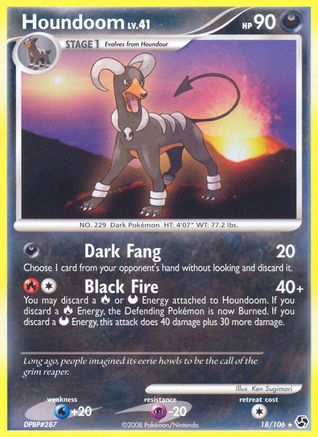 Houndoom (18/106) Reverse Holofoil [Great Encounters] - Rare