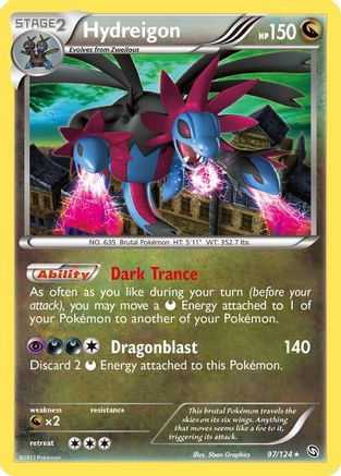 Hydreigon (97/124) Holofoil [Dragons Exalted] - Holo Rare