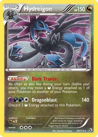 Hydreigon (099/113) Holofoil [Legendary Treasures] - Holo Rare