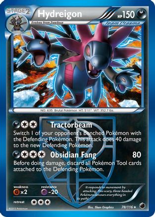 Hydreigon (Team Plasma) (78/116) Holofoil [Plasma Freeze] - Holo Rare