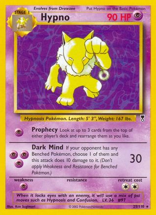 Hypno (25/110) Reverse Holofoil [Legendary Collection] - Rare