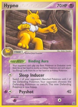 Hypno (023/113) Reverse Holofoil [Delta Species] - Rare