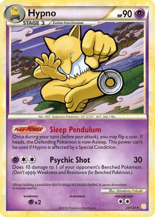 Hypno (023/123) Reverse Holofoil [HeartGold SoulSilver] - Rare