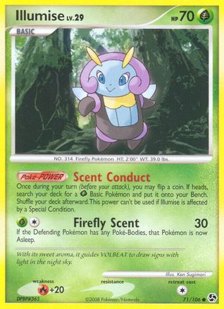 Illumise (71/106) Reverse Holofoil [Great Encounters] - Common
