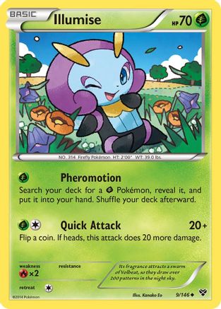 Illumise (9/146) Reverse Holofoil [XY Base Set] - Uncommon