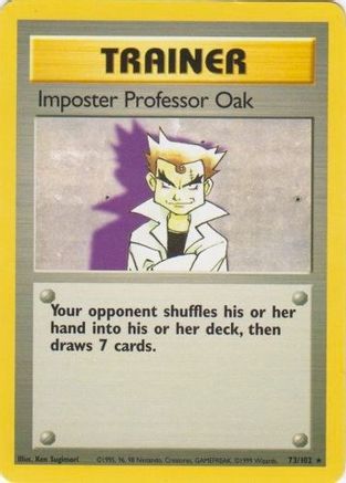 Imposter Professor Oak (073/102) [Base Set] - Rare