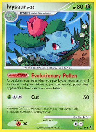 Ivysaur (062/147) Reverse Holofoil [Supreme Victors] - Uncommon