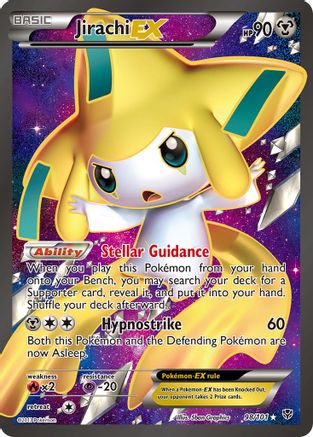 Jirachi EX (98 Full Art) (98/101) Holofoil [Plasma Blast] - Ultra Rare