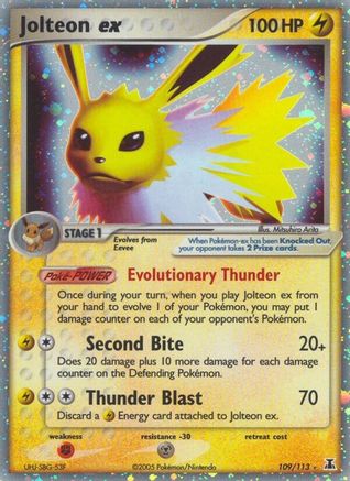 Jolteon ex (109/113) Holofoil [Delta Species] - Ultra Rare