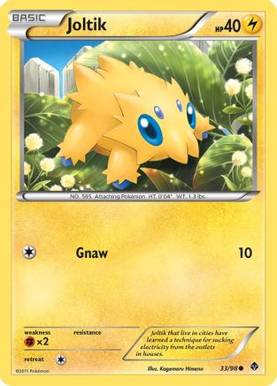 Joltik (033/98) Reverse Holofoil [Emerging Powers] - Common