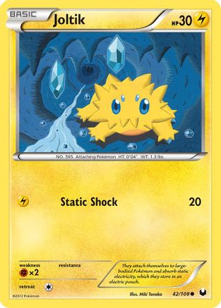 Joltik (42/108) Reverse Holofoil [Dark Explorers] - Common
