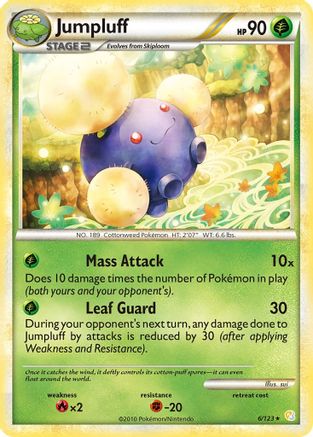 Jumpluff (006/123) Reverse Holofoil [HeartGold SoulSilver] - Holo Rare