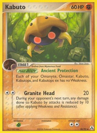 Kabuto (36/92) Reverse Holofoil [Legend Maker] - Uncommon