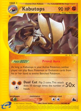 Kabutops (14/144) Reverse Holofoil [Skyridge] - Rare