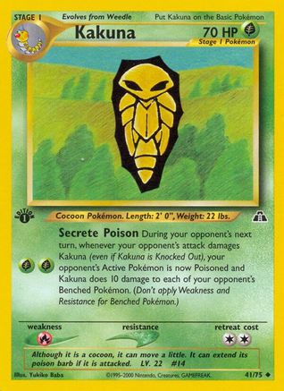 Kakuna (041/75) 1st Edition [Neo Discovery] - Uncommon