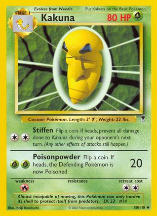 Kakuna (50/110) Reverse Holofoil [Legendary Collection] - Uncommon