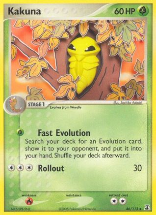 Kakuna (046/113) Reverse Holofoil [Delta Species] - Uncommon