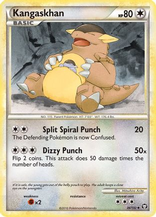 Kangaskhan (36/102) Reverse Holofoil [Triumphant] - Uncommon