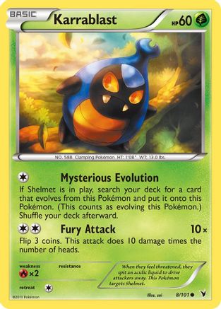 Karrablast (8/101) Reverse Holofoil [Noble Victories] - Common