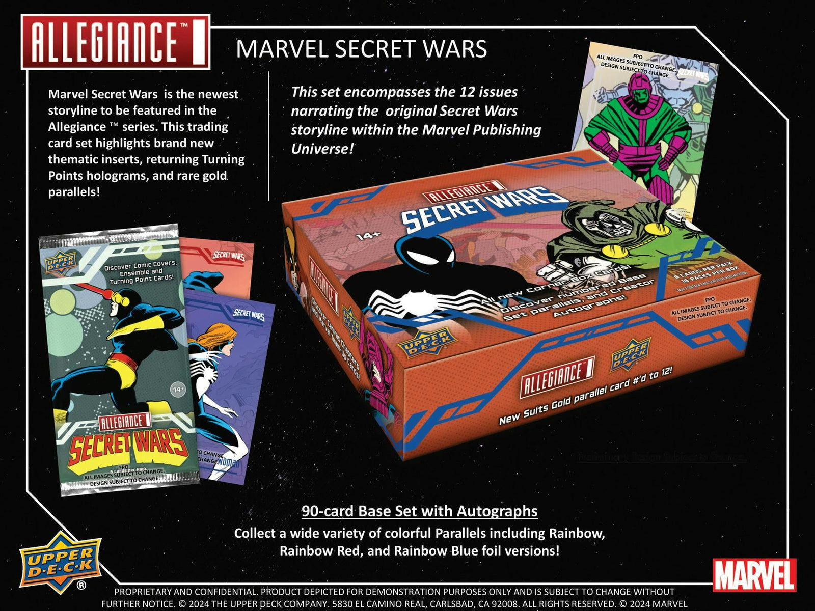 Upper Deck Marvel Allegiance Secret Wars 1984 Hobby Pack (2024)