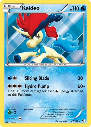 Keldeo (47/149) Reverse Holofoil [Boundaries Crossed] - Holo Rare