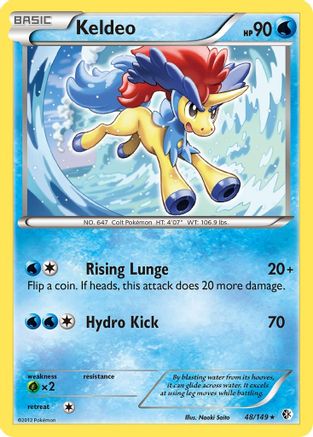 Keldeo (48/149) Reverse Holofoil [Boundaries Crossed] - Rare