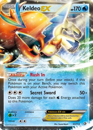 Keldeo EX (45/113) Holofoil [Legendary Treasures] - Ultra Rare