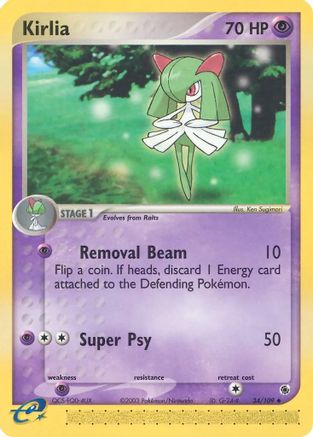 Kirlia (34/109) Reverse Holofoil [Ruby and Sapphire] - Uncommon