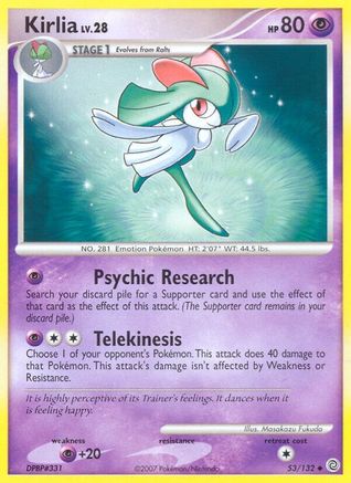 Kirlia (053/132) Reverse Holofoil [Secret Wonders] - Uncommon
