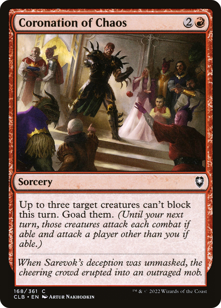 Coronation of Chaos (CLB-168) - Commander Legends: Battle for Baldur's Gate Foil