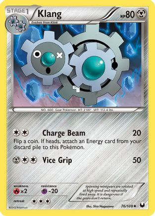 Klang (76/108) Reverse Holofoil [Dark Explorers] - Uncommon