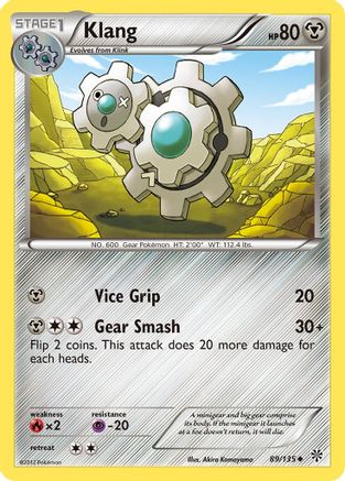 Klang (89/135) Reverse Holofoil [Plasma Storm] - Uncommon
