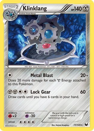Klinklang (77/108) Reverse Holofoil [Dark Explorers] - Holo Rare