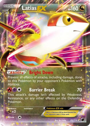 Latias EX (85/116) Holofoil [Plasma Freeze] - Ultra Rare
