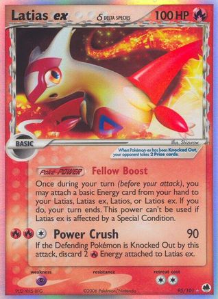 Latias ex (Delta Species) (95/101) Holofoil [Dragon Frontiers] - Ultra Rare