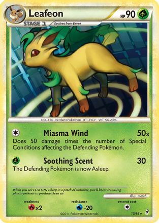 Leafeon (13/95) Reverse Holofoil [Call of Legends] - Holo Rare