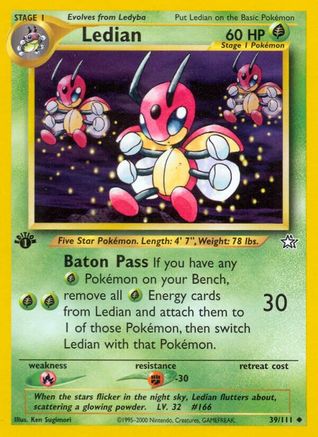 Ledian (039/111) 1st Edition [Neo Genesis] - Uncommon