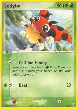 Ledyba (064/109) Reverse Holofoil [Team Rocket Returns] - Common
