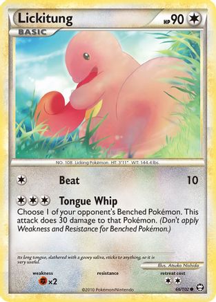 Lickitung (066/102) Reverse Holofoil [Triumphant] - Common