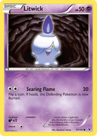 Litwick (57/101) Reverse Holofoil [Noble Victories] - Common