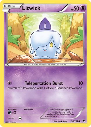 Litwick (58/101) Reverse Holofoil [Noble Victories] - Common