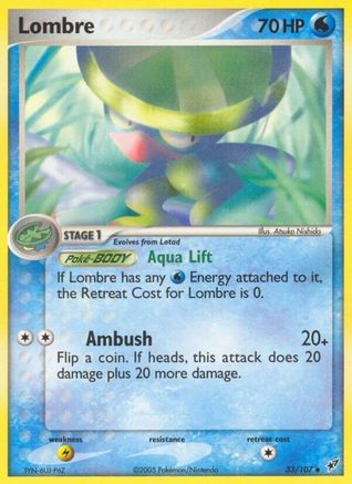 Lombre (33/107) Reverse Holofoil [Deoxys] - Uncommon