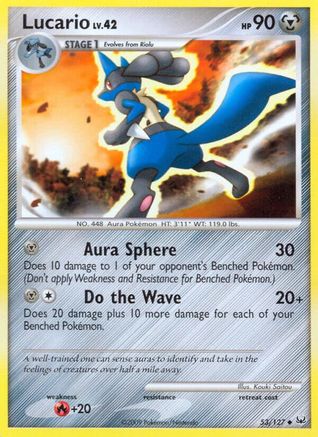Lucario (53/127) Reverse Holofoil [Platinum] - Uncommon