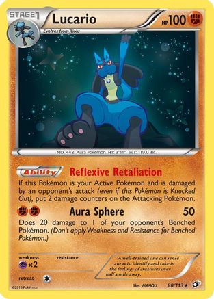 Lucario (080/113) Reverse Holofoil [Legendary Treasures] - Holo Rare