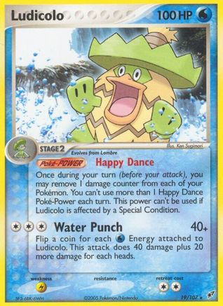 Ludicolo (19/107) Reverse Holofoil [Deoxys] - Rare