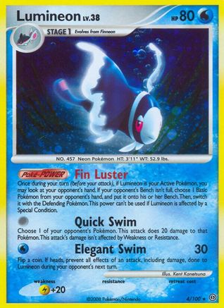 Lumineon (4/100) Reverse Holofoil [Stormfront] - Holo Rare