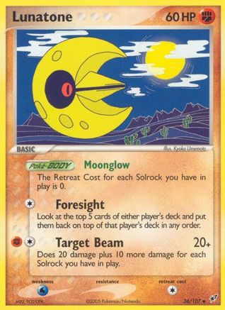 Lunatone (36/107) [Deoxys] - Uncommon