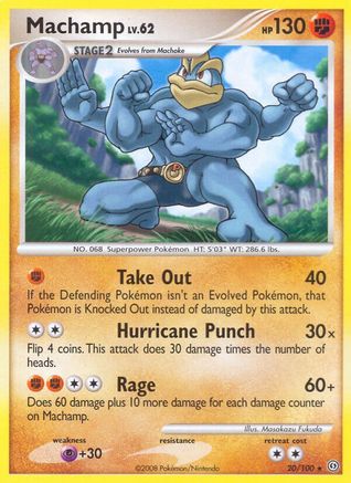 Machamp (20/100) Reverse Holofoil [Stormfront] - Rare